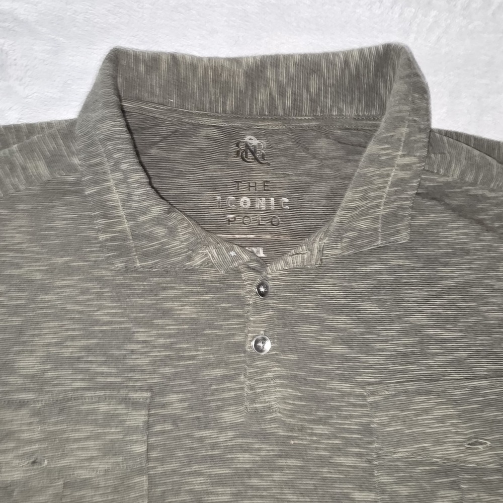 R&R Rock & Republic Men's Iconic Polo Soft Stretch Cotton Blend Shirt Size XXL